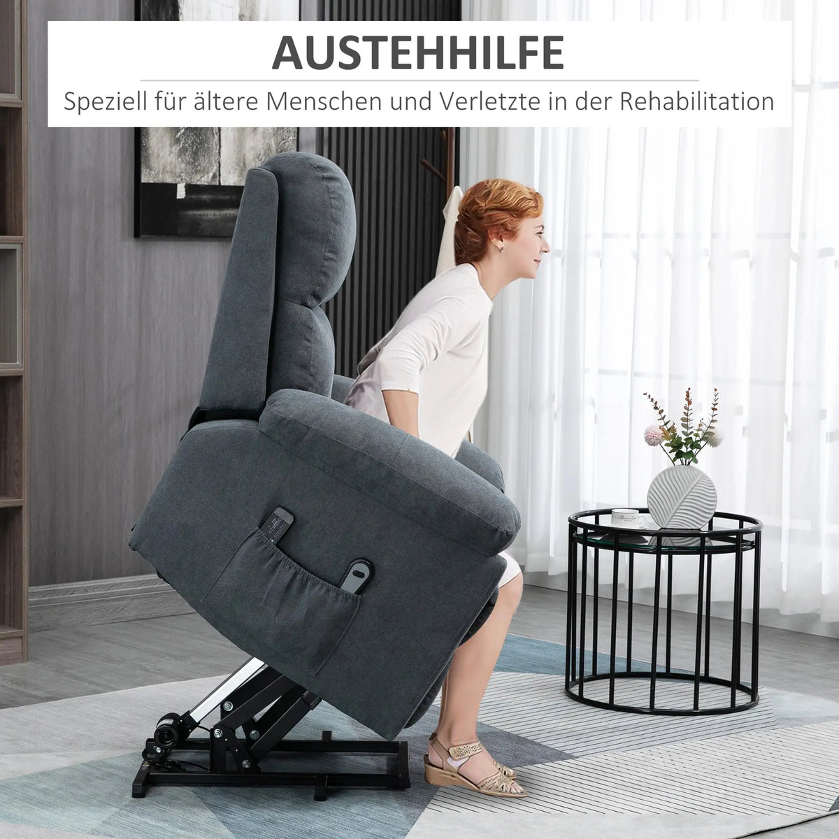 Aufstehsessel für Senioren mit Massagefunktion | Medora | RehaComfort RehaComfort