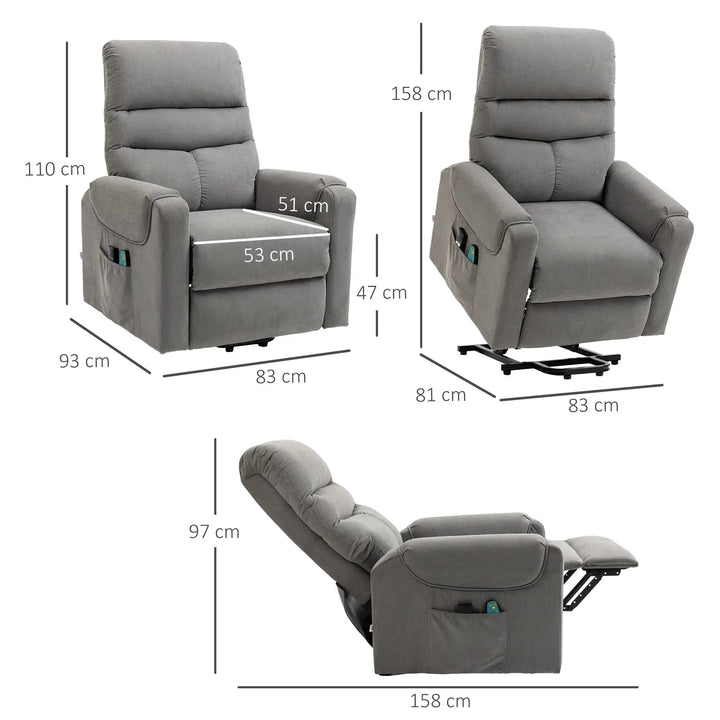 Seniorensessel elektrisch verstellbar | Lirento | mit Massage und Wärme | RehaComfort RehaComfort