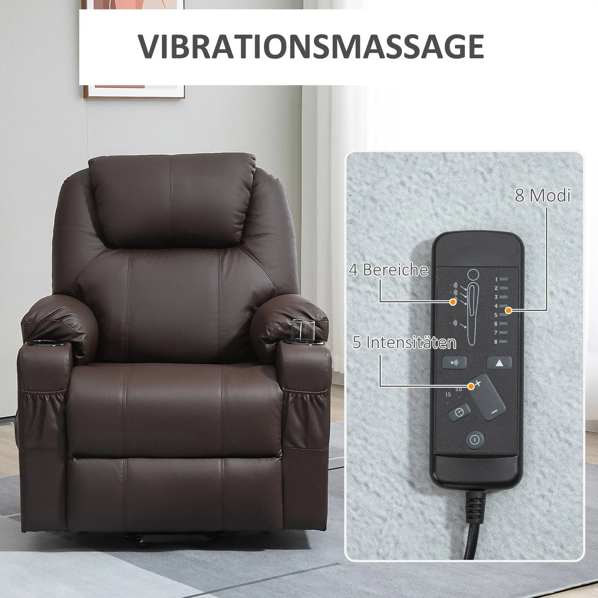 RehaComfort Aufstehsessel Grandano mit Massage