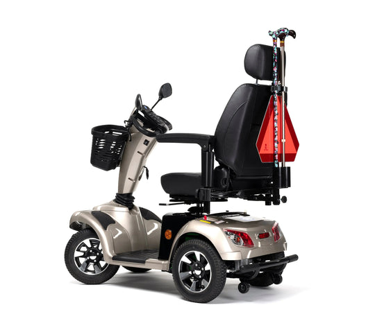 Heckwarntafel + Stockhalter Vermeiren