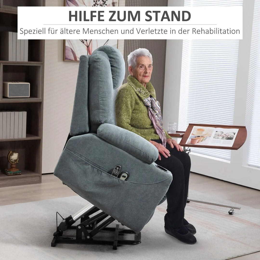 Massagesessel mit Aufstehhilfe elektrisch | mit Massage und Wärme | Sorano | RehaComfort RehaComfort