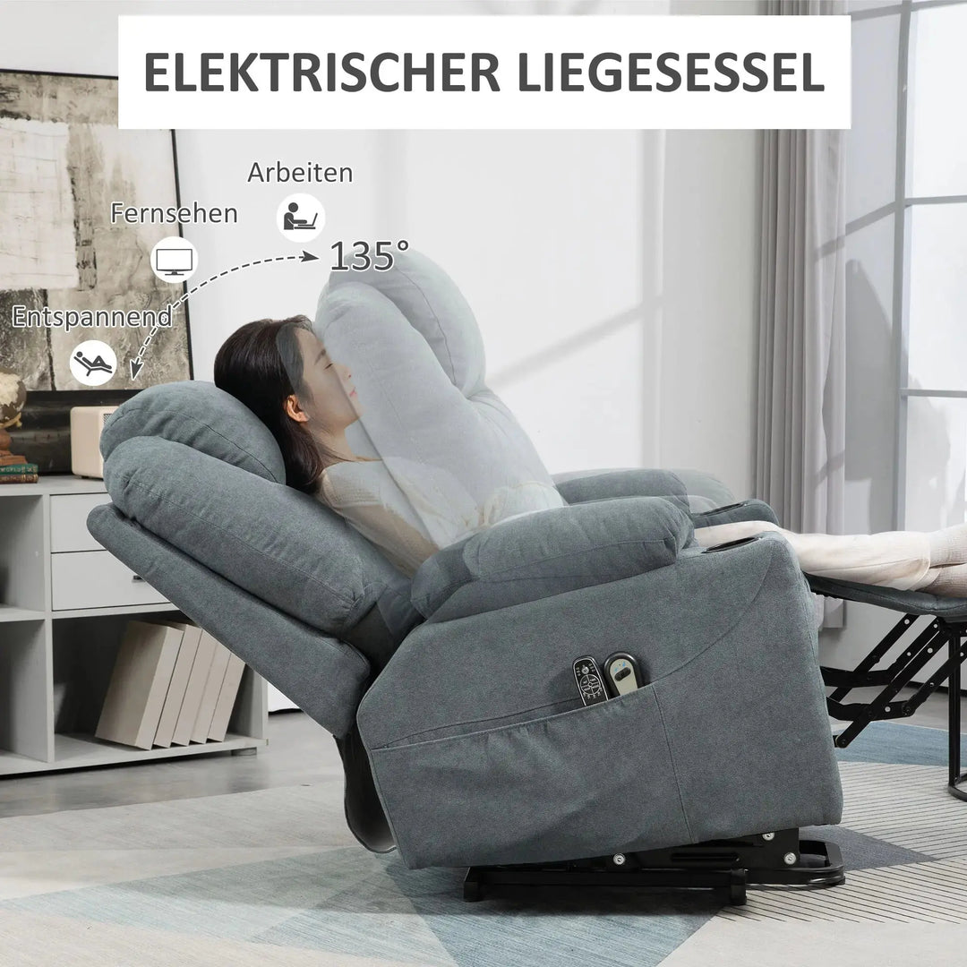 Massagesessel mit Aufstehhilfe elektrisch | mit Massage und Wärme | Sorano | RehaComfort RehaComfort