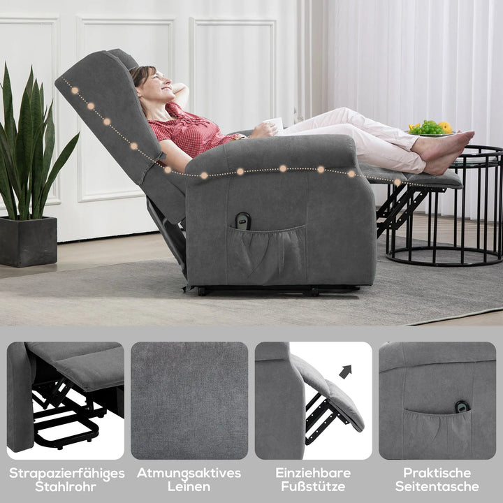 Aufstehsessel mit Liegefunktion | Lumaro | RehaComfort RehaComfort