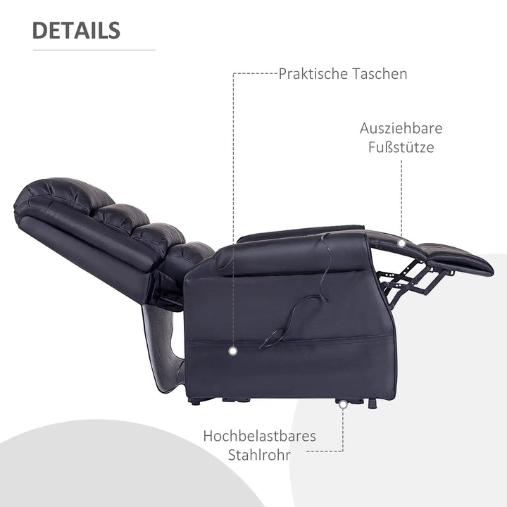 RehaComfort Aufstehsessel Corvino mit Massage und Wärme RehaComfort